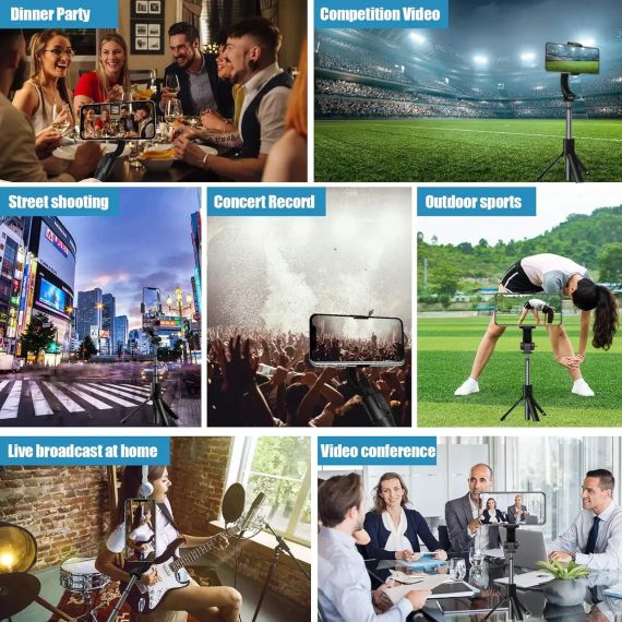 Монопод Bluetooth штатив для селфі зі стабілізатором для смартфона з дистанційним керуванням, Karebabe H5 | Зображення 6