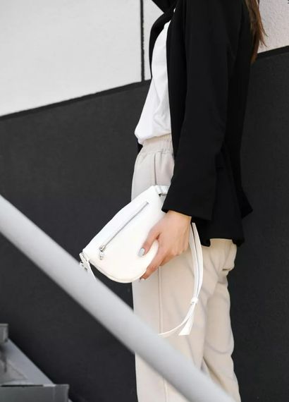 Сумка жіноча Sambag Polo біла 24 х 12 х 5 см (86129008) | Зображення 2