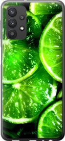 Чохол на Samsung Galaxy A32 A325F Зелені часточки лимона "852u-2204-2448"