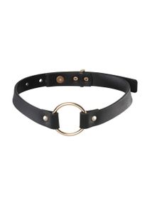 Чокер з екошкіри Bijoux Indiscrets Maze – Single Choker, Чорний, One Size