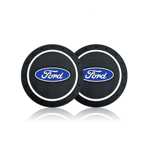Силиконовый коврик в подстаканник с логотипом Ford комплект 2 штуки | Зображення 1