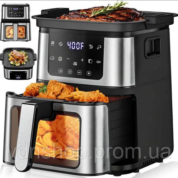 Аэрогриль Domotec MS-3225 3800Вт 7л многофункциональный с регулировкой температуры XF-25 | Зображення 2