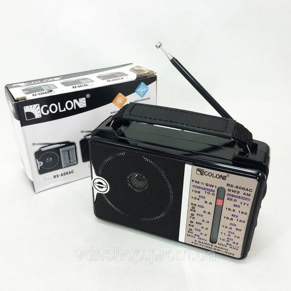 Всеволновой радио приемник Golon RX-606, Радиоприемник с хорошим приемом сигнала, Плеер мп3 с радио фм JD-87 | Зображення 9