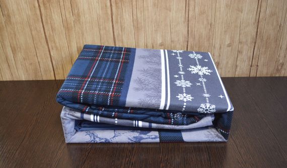 Комплект постільної білизни First Choice Flanel 200×220 см Happinies Navy Blue | Зображення 6