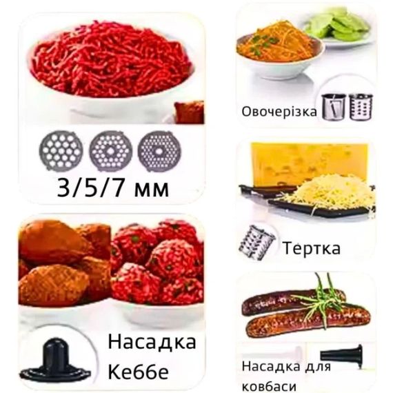 Мясорубка электрическая 4200Вт BITEK BT-3700 | Зображення 9