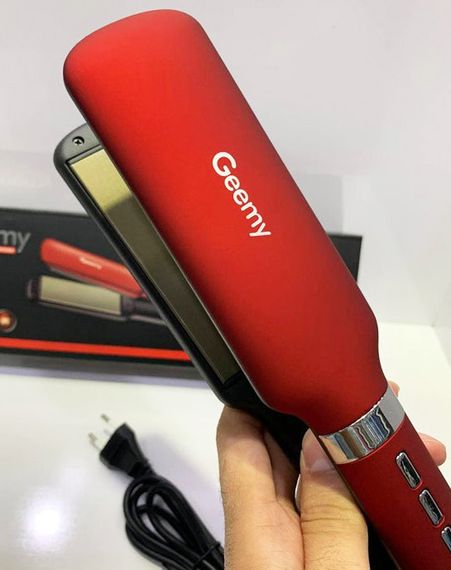 Професійна праска - випрямляч Geemy GM-2820 35 Вт з терморегулятором Червоний | Зображення 4