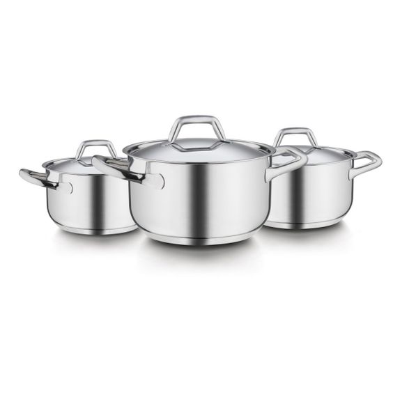 Набор кастрюль Barazzoni Chef Line 163906 6 предметов серебристый