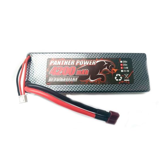 Аккумулятор Remo Hobby E9343 Lipo 2s 7.4v 4200 mAh 35C Hard Case Panther Power