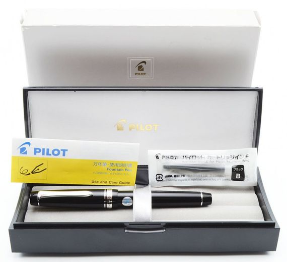 Перьевая ручка Pilot Custom Heritage 912 Золотое перо Черная, экстра-мягкое (FA) | Зображення 3
