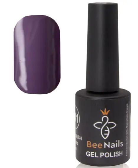 Гель-лак для ногтей Bee Nails 087 (виноградный) 8мл | Зображення 1