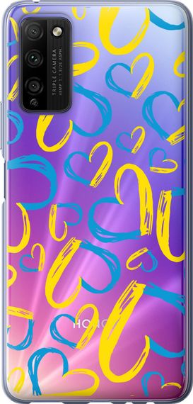Чехол на Huawei Honor 30 Lite Сердца UA "5292u-2074-17620"