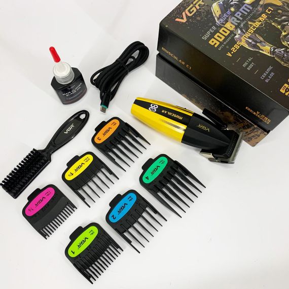 Професійний тример з насадками VGR, Машинка для стрижки волосся з універсальним живленням XS-98