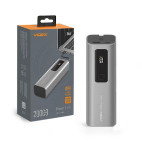 Повербанк 20000mAh VIDEX VPB-366 165W PD100W +Display