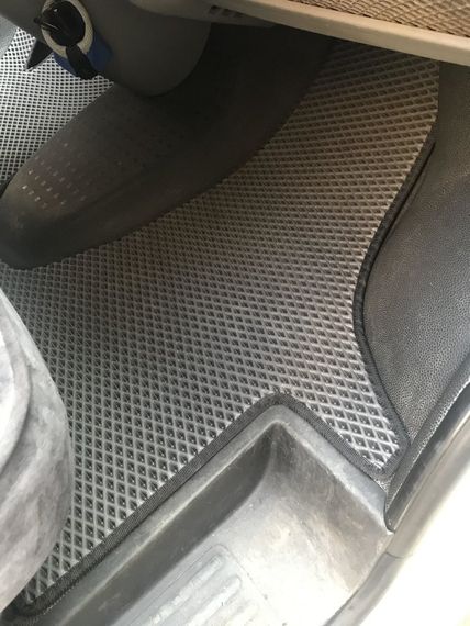 Коврики EVA (Бежевые, передние, для 2-20251) для Volkswagen T6 2015-2024 гг | Зображення 4