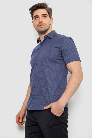 Рубашка мужская с принтом  -уценка, цвет джинс, 214R7129-U-1 | Зображення 2