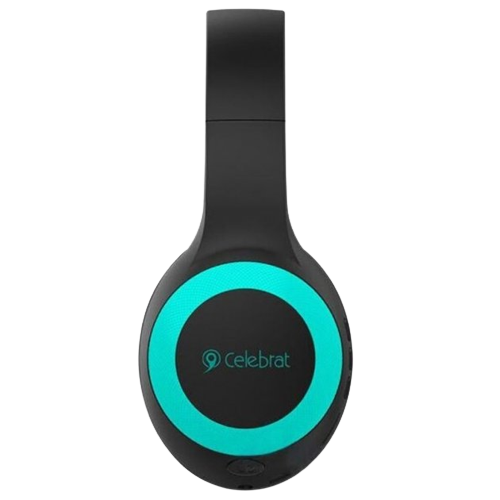 Беспроводные накладные Bluetooth наушники с быстрой зарядкой Celebrat A23 черно-голубой (MER-15729_657) | Зображення 2