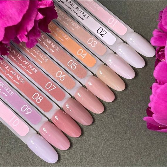 Гель лак Moon Full Air Nude №06 бежевий 8мл | Зображення 1