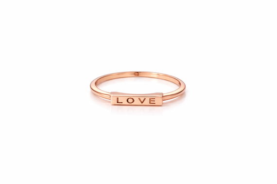 Золотое кольцо LOVE К-0518 16.5 | Зображення 4