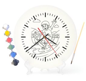 Детский набор для творчества часы раскраска Скейтер 30 см (Г0044)