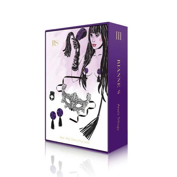 Романтический подарочный набор RIANNE S Ana's Trilogy Set III: эрекционное кольцо, ажурная маска sexstyle | Зображення 2