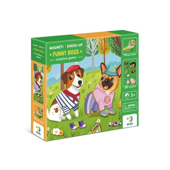 Развивающая магнитная игра одевалка "Забавные псы" 200278, 30 элементов