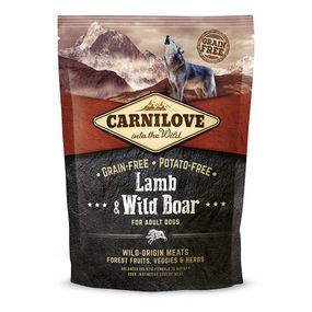 Сухой корм с ягненком и диким кабаном для взрослых собак Carnilove Dog Adult Lamb & Wild Boar, 1.5 кг