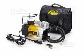 Компресор авто однопоршневий посилений 37 л/хв 10 Атм прикурювач + автостоп СИЛА