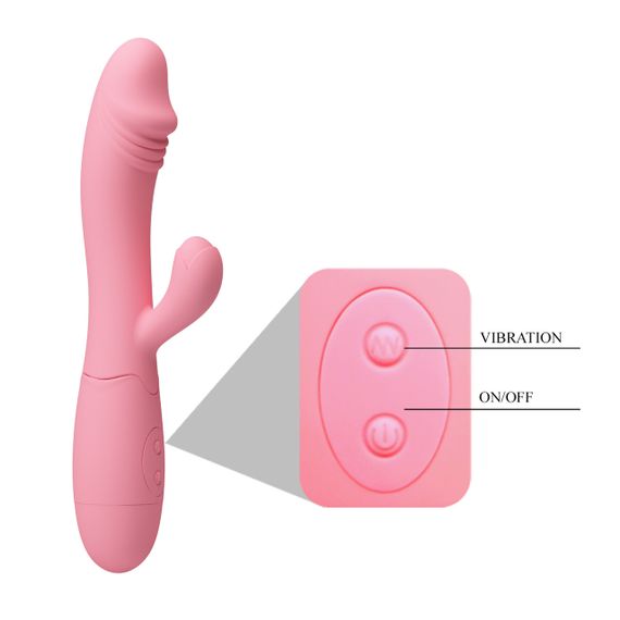 Вібратор - Pretty Love Snappy Vibrator Light Pink Sex Aura | Зображення 3
