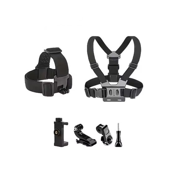 Набір аксесуарів для екшн-камери GoPro, SJCAM, Eken, Xiaomi кріплення на голову на груди 6в1 (2571084949) | Зображення 8