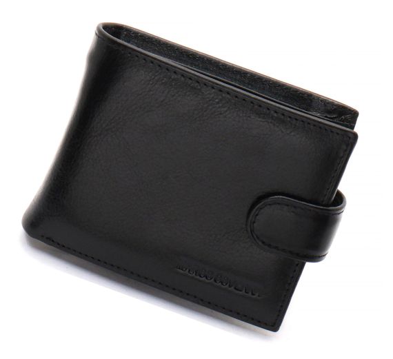 Чорне шкіряне чоловіче портмоне із затискачем для грошей Marco Coverna MC-2006H-1 | Зображення 2