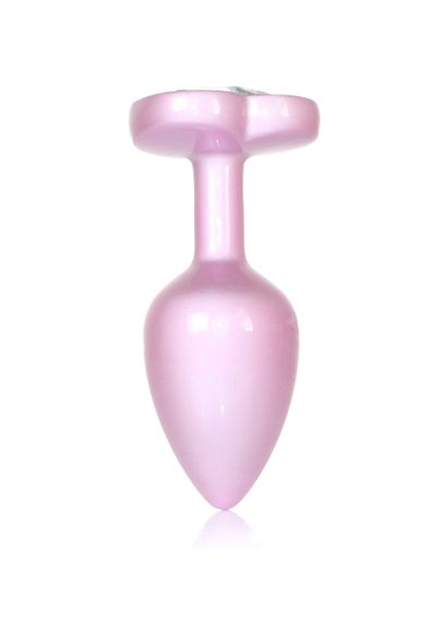 Анальная металлическая пробка Plug-Jewellery Pearl Pink Heart PLUG- Clear S sexstyle | Зображення 3