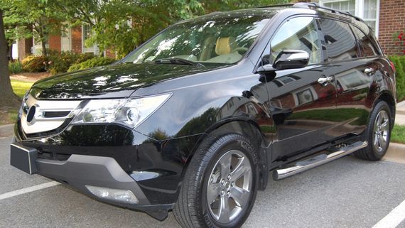 Бічні труби (2 шт, нерж) для Acura MDX 2007-2013рр | Зображення 1