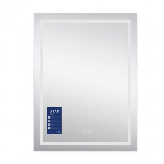 Дзеркало Qtap Mideya (MI1) 600х800 з LED-підсвічуванням Touch, з антизапотіванням, димером QT2078F937W | Зображення 2