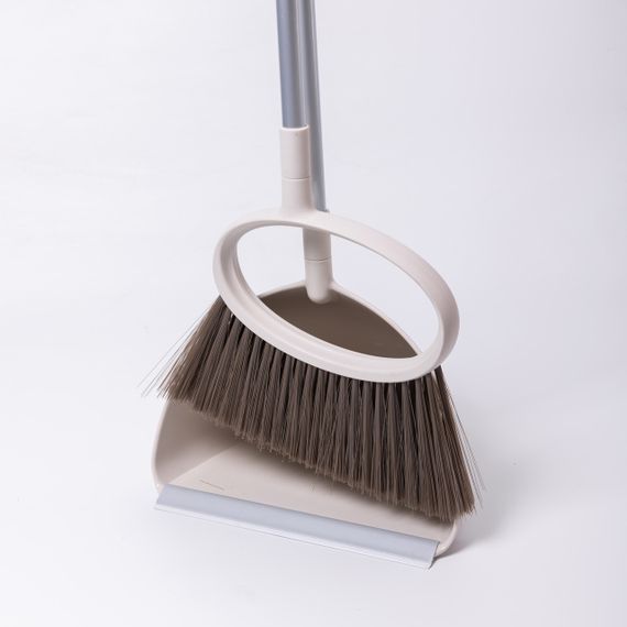 Набір віник і совок на довгій ручці для підлоги 25×25×95 (см) Білий HP-45-1W | Зображення 2