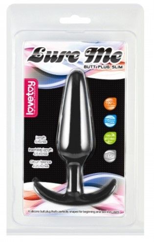 Анальна пробка - Lure Me Butt Plug L Black Sex Aura