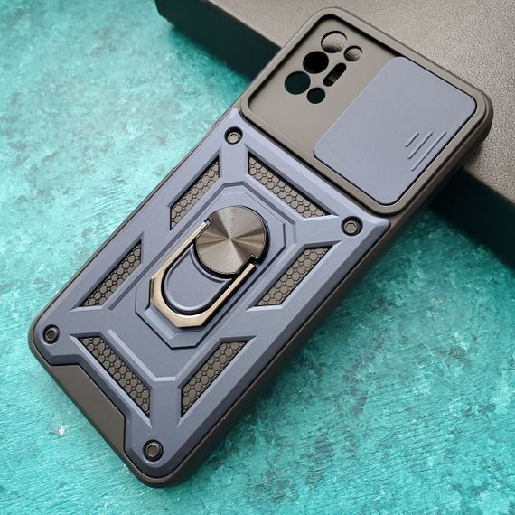 Чохол Defender з захистом камери для Tecno Pova 2 колір Синiй