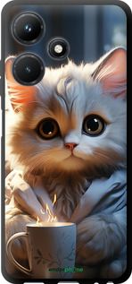 Чохол на Infinix Hot 30i Білий кіт "5646b-3045-2448"