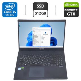Ігровий ноутбук Asus VivoBook X571GT / 15.6" (1920x1080) IPS / Intel Core i5-9300H (4 (8) ядра по 2.4 - 4.1 GHz) / 16 GB DDR4 / 512 GB SSD / nVidia GeForce GTX 1650, 4 GB GDDR5, 128-bit / WebCam б/в