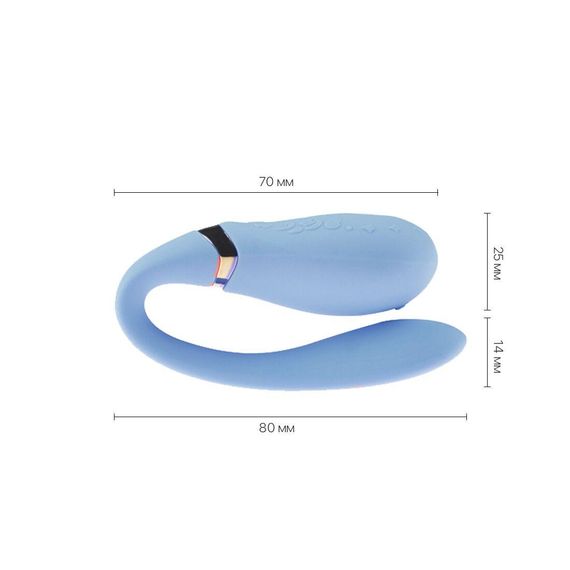 Смартвібратор для пар Zalo — Fanfan Royal Blue | Зображення 2