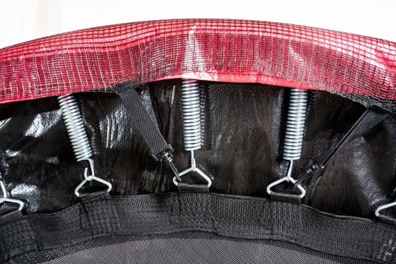 Батут детский Atleto 183 см с защитной сеткой и лестницей красный для дома и дачи 21000604 | Зображення 3