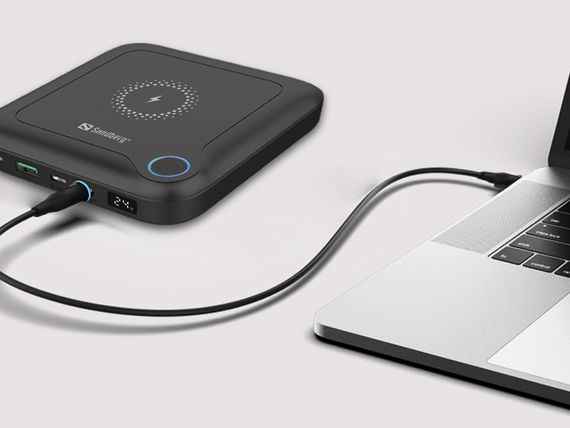 УМБ Sandberg 24000mAh 85W PD All-in1 Laptop, UPS mode,  DC 12-24V/4А, USB, Type-C OUT PD | Зображення 2