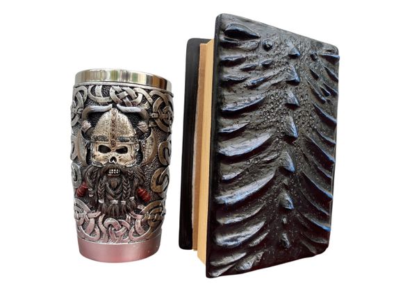 Подарунковий набір Стакан 3D Вікінг Лицарь і Блокнот 3D «Книга Теней і Глубін» | Зображення 1