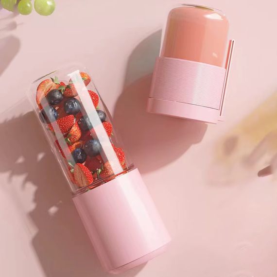 Портативний блендер / соковитискач N8 400+300ml 60W 1500mAh Pink | Зображення 6