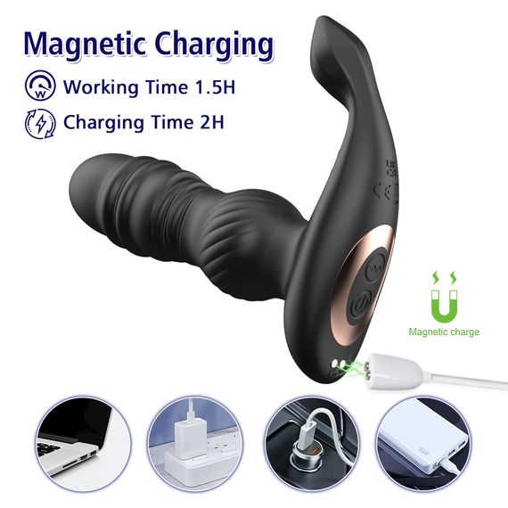 Масажер простати - Erospace Men’s Play Thrusting Prostate Massager B4 Sex Aura | Зображення 7