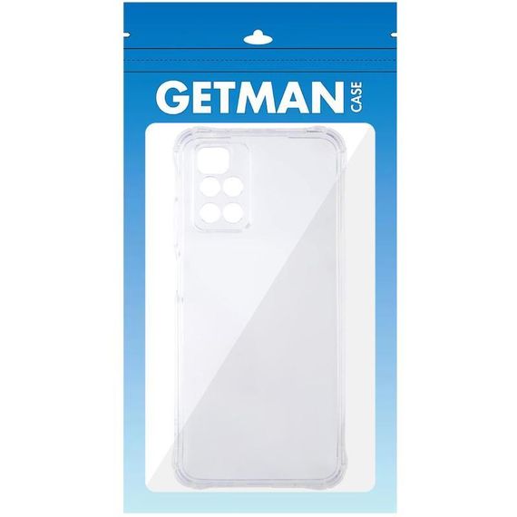 TPU чохол GETMAN Ease logo посилені кути Full Camera для Xiaomi Redmi 10 Безбарвний (прозорий) | Зображення 3