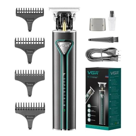 Професійна акумуляторна машинка для стрижки волосся VGR V-009 тример для бороди та вусів