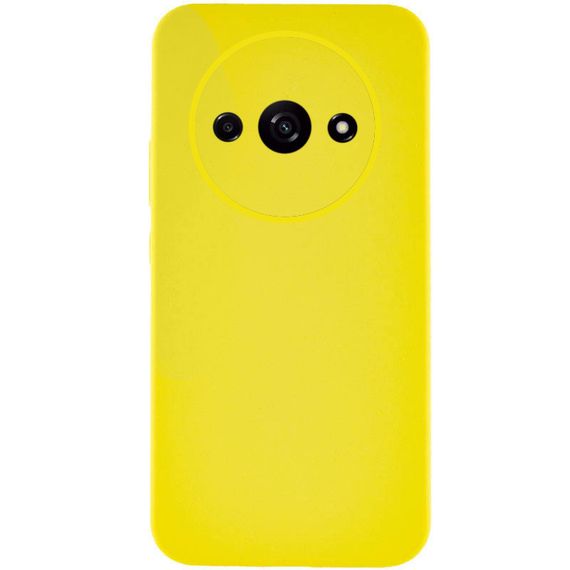 Чехол Silicone Cover Lakshmi Full Camera (AAA) для Xiaomi Redmi A3 Желтый / Yellow