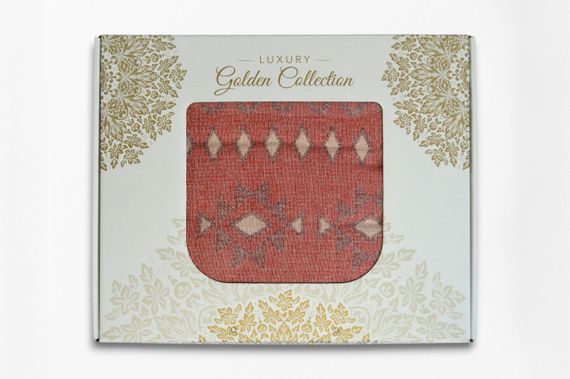 Муслінове покривало Kayra 210x250 см MP4, Червоний | Зображення 8