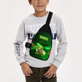 Сумка через плече дитяча Йода Star Wars 29х17 см сумка слінг для хлопчика (02062)