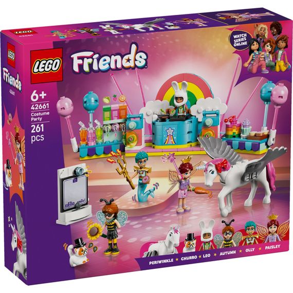 Конструктор LEGO Friends Костюмована вечірка з єдинорогом та феєю (42661)